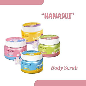 hanasui brightening body scrub 200g/lulur badan