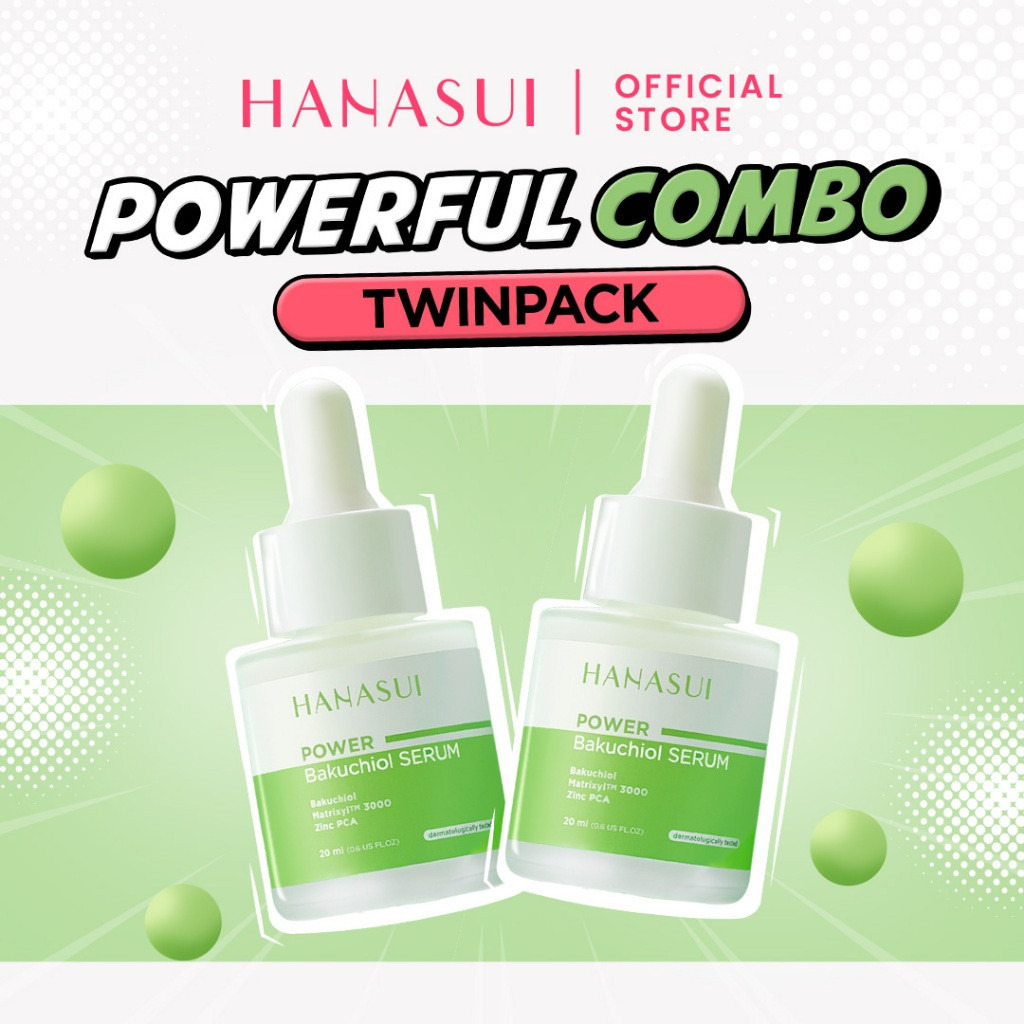 hanasui power bakuchiol serum 20ml/serum wajah hanasui power bakuchiol serum 20ml/serum wajah
