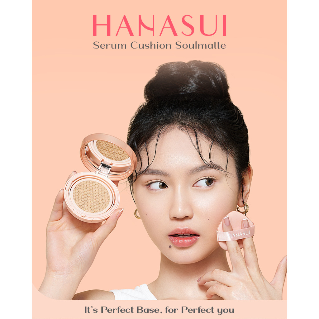 hanasui serum cushion soulmatte 15g/alas bedak hanasui serum cushion soulmatte 15g/alas bedak
