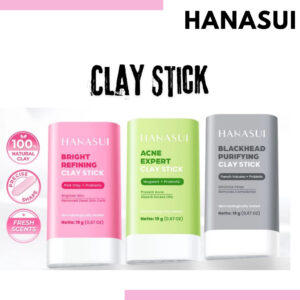 hanasui clay stick 19g/bright refining/acne expert/blackhead purifying/masker wajah