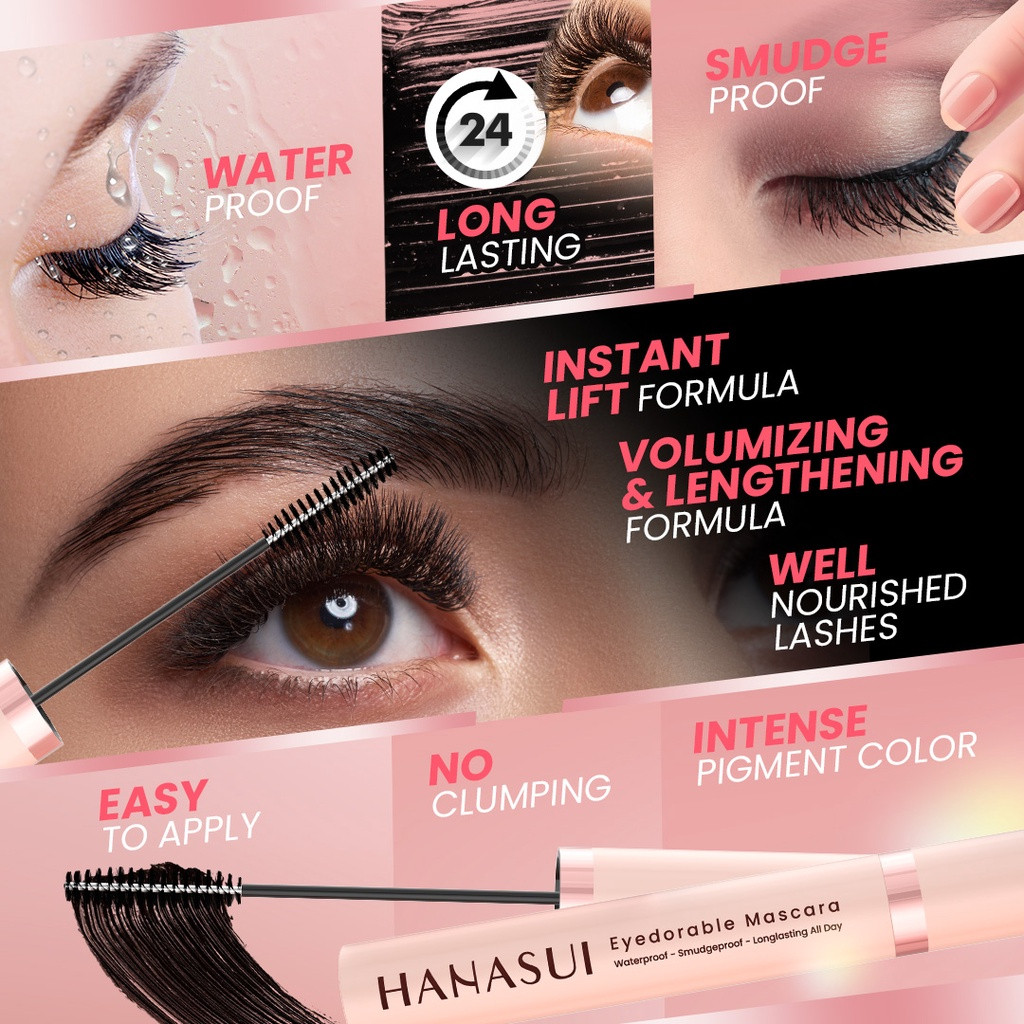 hanasui eyedorable mascara 8ml hanasui eyedorable mascara 8ml