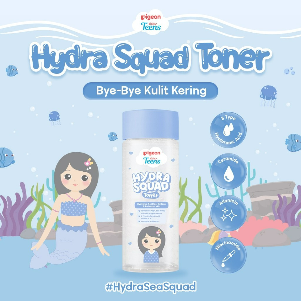 pigeon teens hydra squad toner 100ml/toner wajah pigeon teens hydra squad toner 100ml/toner wajah