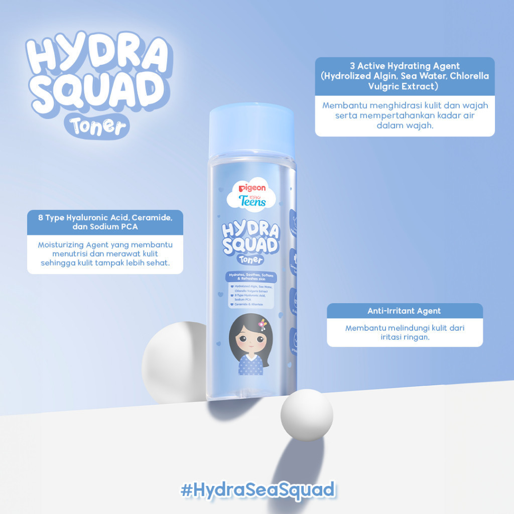 pigeon teens hydra squad toner 100ml/toner wajah pigeon teens hydra squad toner 100ml/toner wajah
