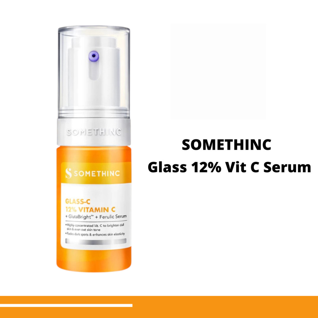 somethinc glass c 12% vitamin c gluta bright serum 20ml/serum wajah somethinc glass c 12% vitamin c gluta bright serum 20ml/serum wajah