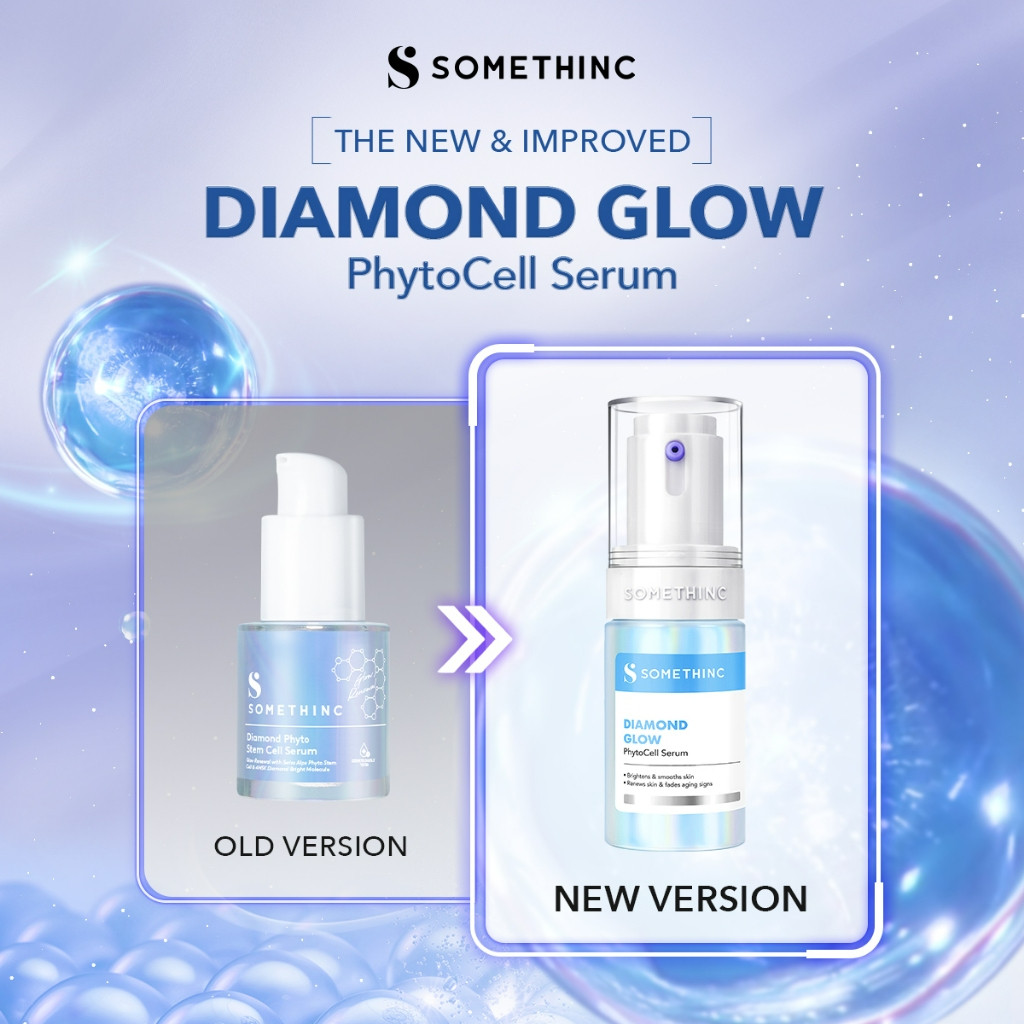 somethinc diamond glow pyhtocell serum 20ml/serum wajah somethinc diamond glow pyhtocell serum 20ml/serum wajah
