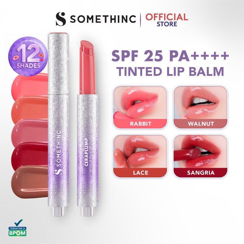 somethinc ceraplump tinted lip balm spf 25 pa++++/pelembab bibir somethinc ceraplump tinted lip balm spf 25 pa++++/pelembab bibir
