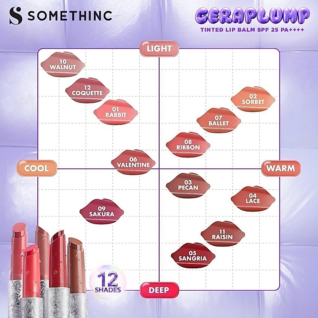 somethinc ceraplump tinted lip balm spf 25 pa++++/pelembab bibir somethinc ceraplump tinted lip balm spf 25 pa++++/pelembab bibir