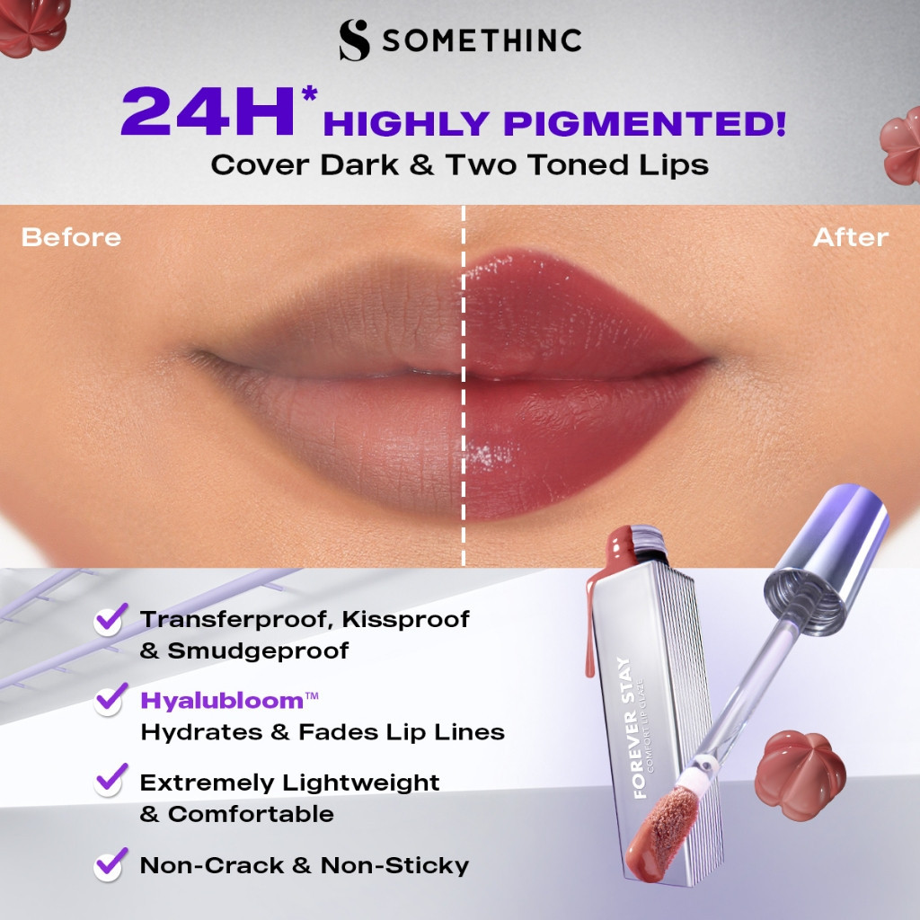 somethinc forever stay comfort lip glaze/lip cream/lip matte somethinc forever stay comfort lip glaze/lip cream/lip matte