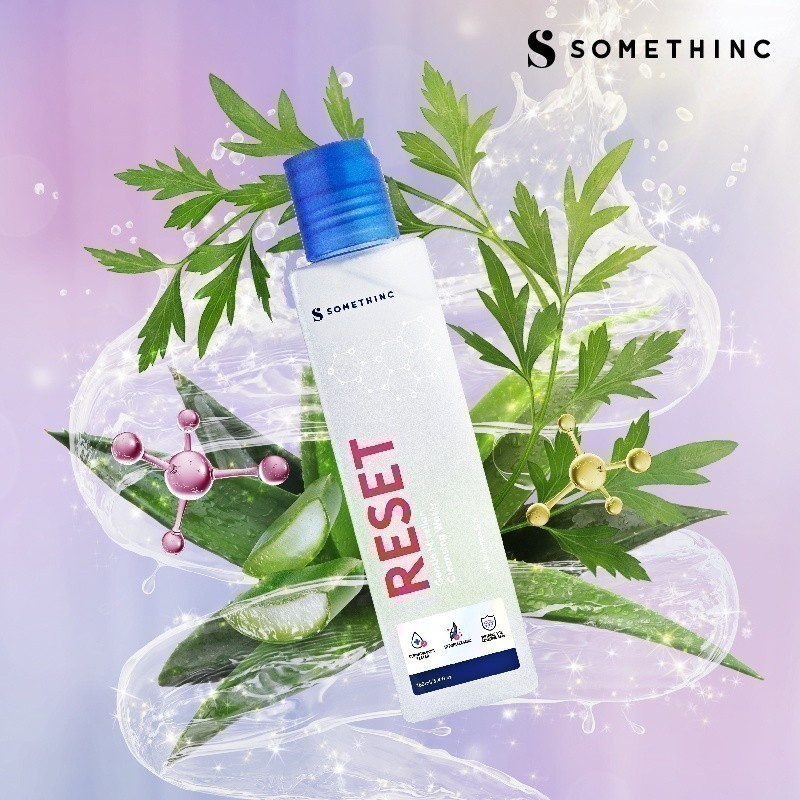somethinc reset gentle micellar cleansing water 160ml/pembersih wajah somethinc reset gentle micellar cleansing water 160ml/pembersih wajah