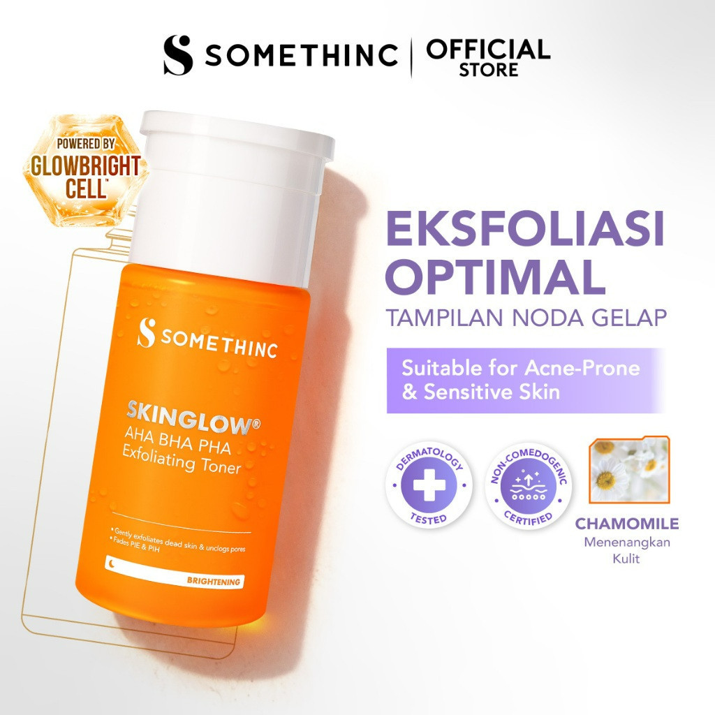 somethinc skinglow aha bha pha exfoliating toner 100ml/toner eksfoliasi somethinc skinglow aha bha pha exfoliating toner 100ml/toner eksfoliasi