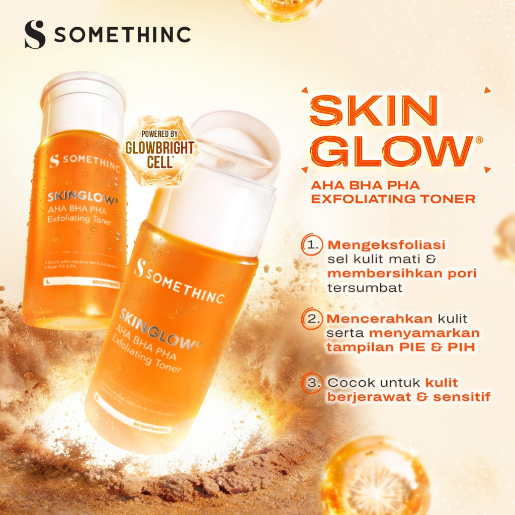 somethinc skinglow aha bha pha exfoliating toner 100ml/toner eksfoliasi somethinc skinglow aha bha pha exfoliating toner 100ml/toner eksfoliasi