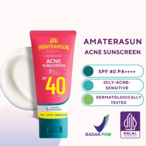 amaterasun acne sunscreen spf 40 pa++++ 40ml/tabir surya