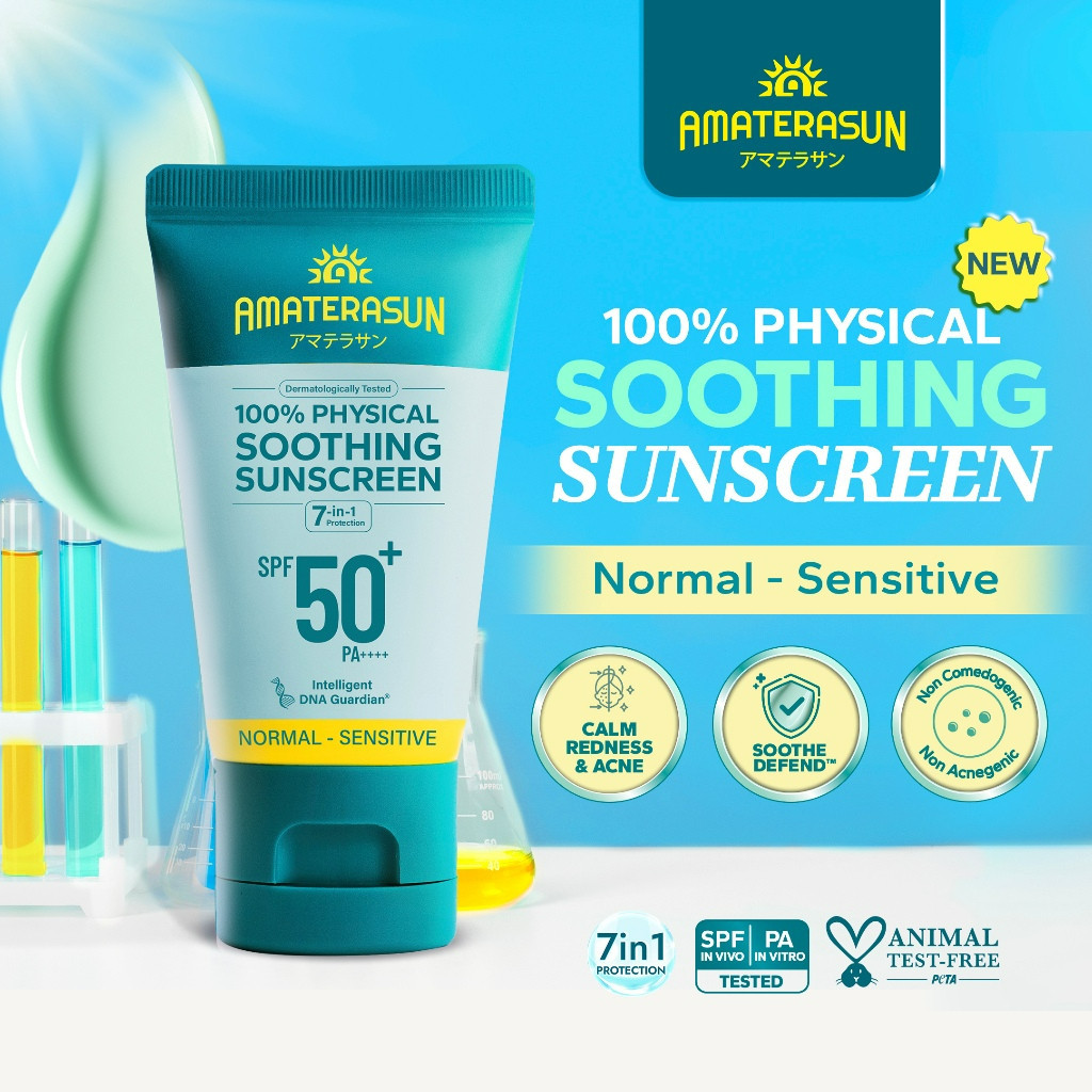 amaterasun 100% physical soothing sunscreen spf 50+ pa++++ 30g/tabir surya amaterasun 100% physical soothing sunscreen spf 50+ pa++++ 30g/tabir surya