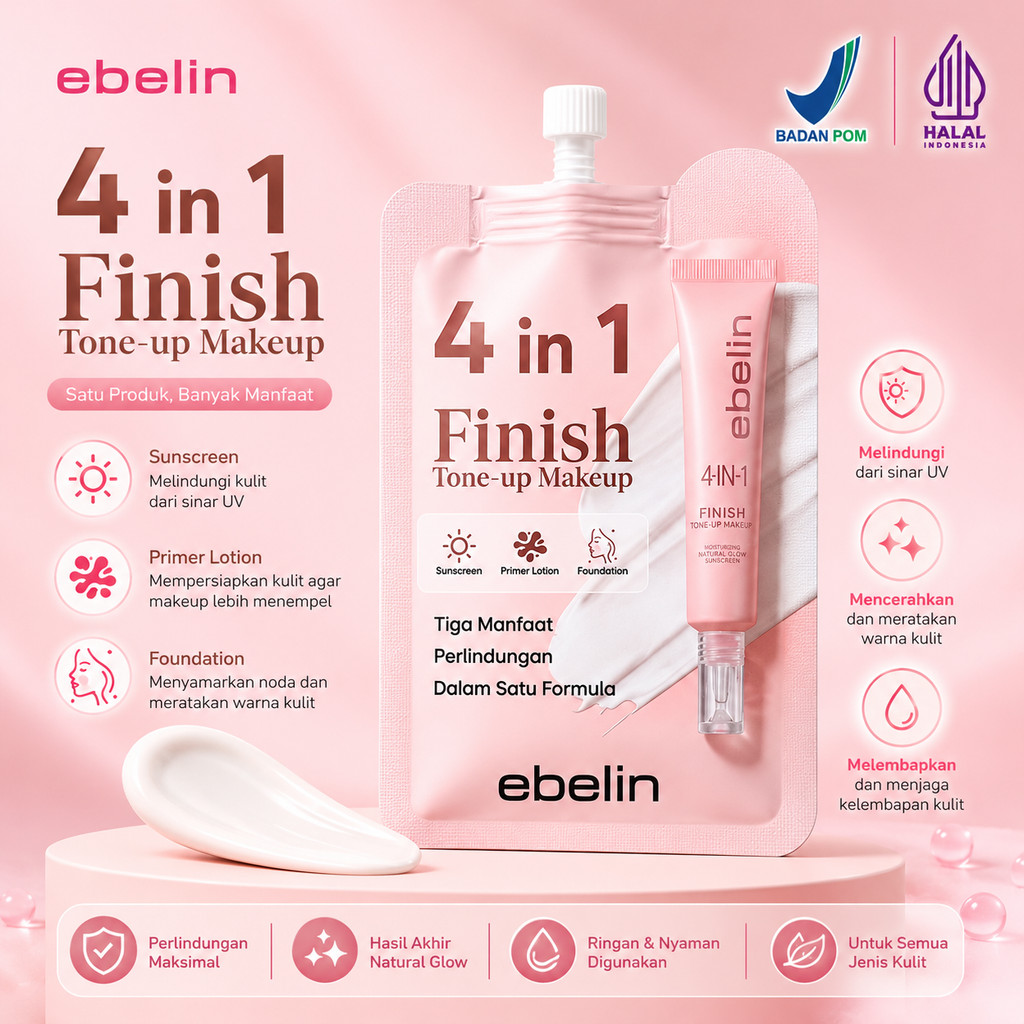 ebelin 4in1 magic finish tone up makeup brightening cream 20g ebelin 4in1 magic finish tone up makeup brightening cream 20g