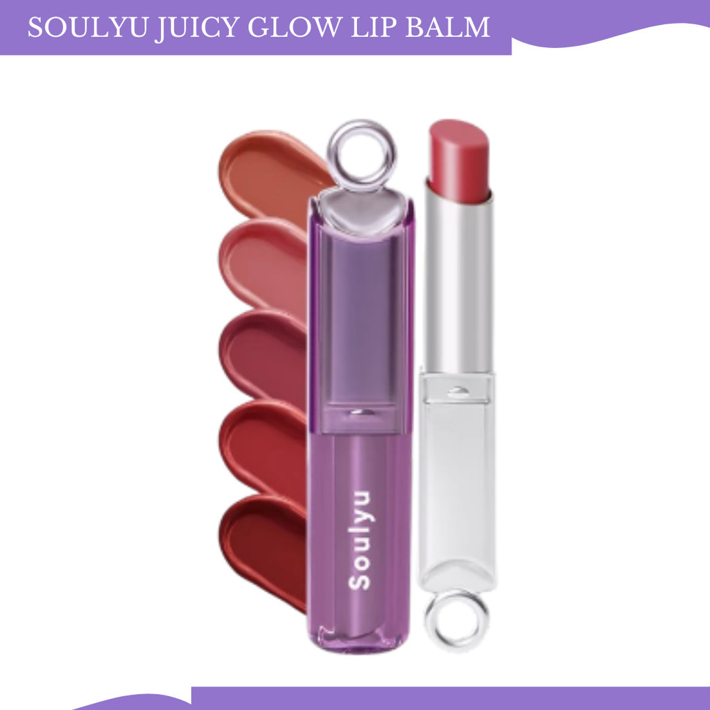 soulyu juicy glow lip balm 3.2g/pelembab bibir soulyu juicy glow lip balm 3.2g/pelembab bibir