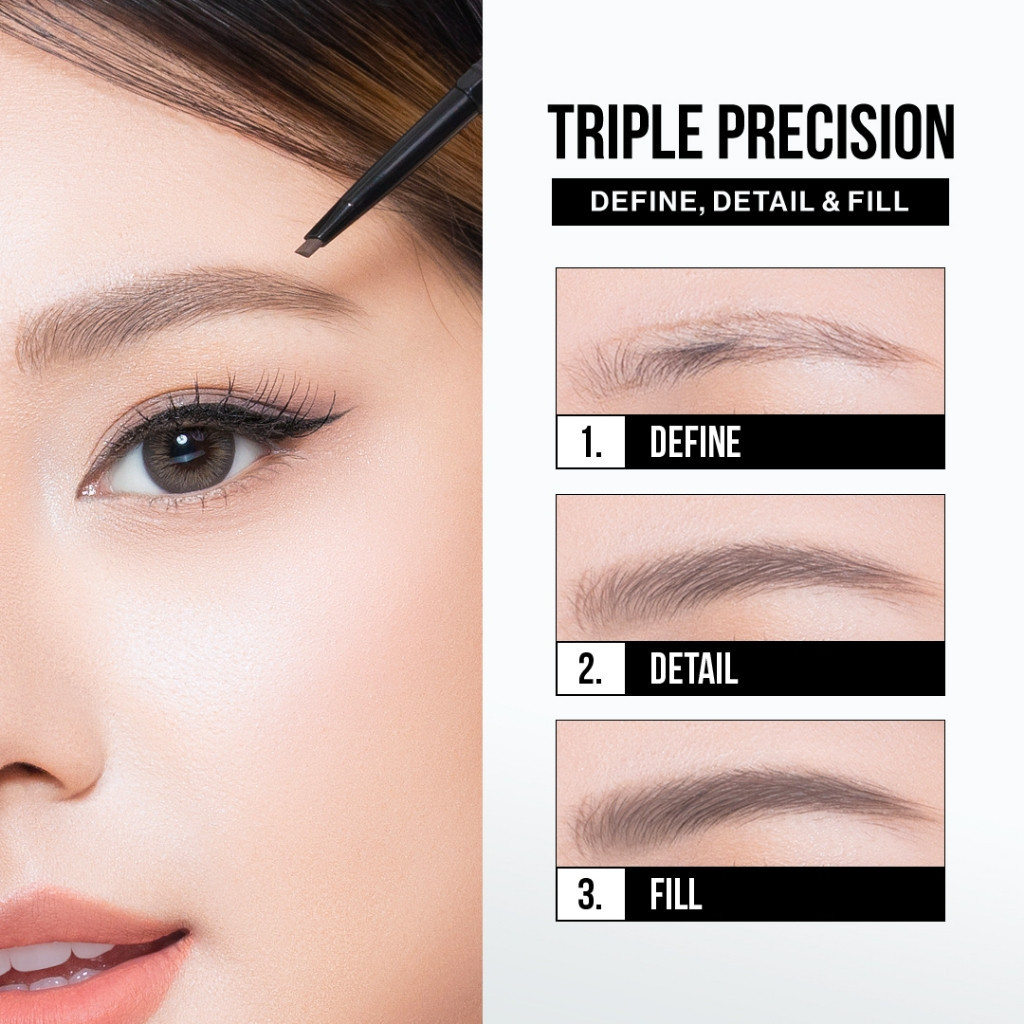 soulyu triple precision brow perfector 0,1g/pensil alis soulyu triple precision brow perfector 0,1g/pensil alis