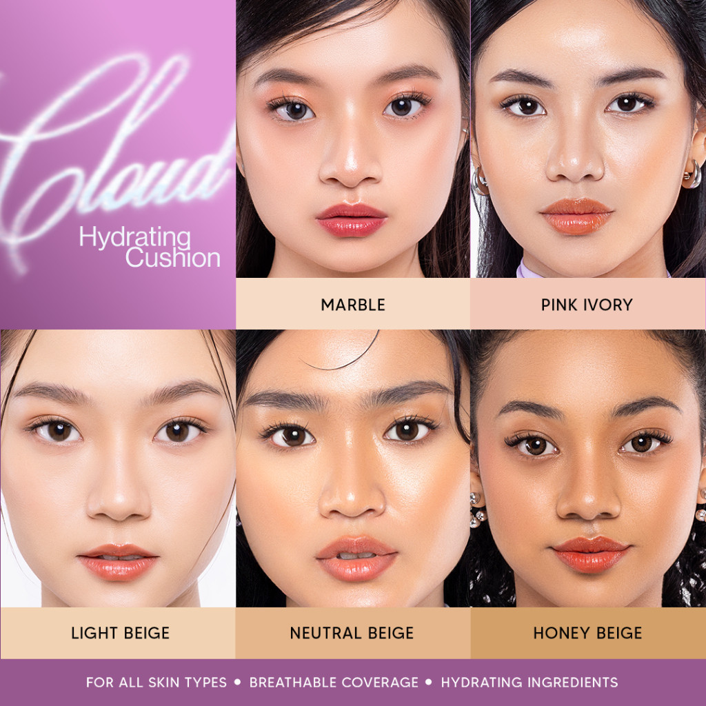 soulyu cloud hydrating cushion 12.5g/alas bedak soulyu cloud hydrating cushion 12.5g/alas bedak