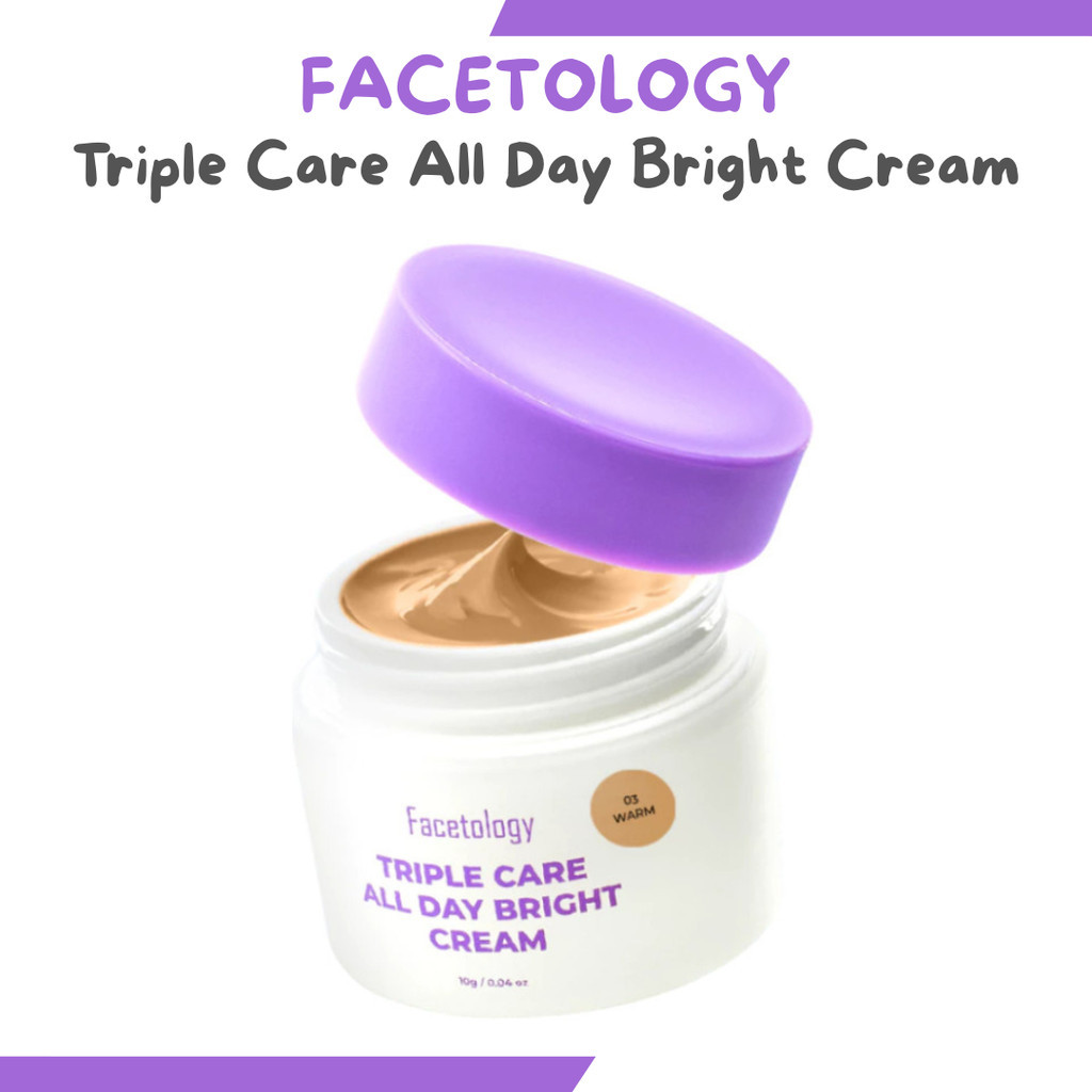 facetology triple care all day bright cream 10gr/pelembab wajah facetology triple care all day bright cream 10gr/pelembab wajah