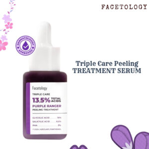 facetology triple care 13.5% total acids purple ranger peeling treatment serum 33ml/serum wajah