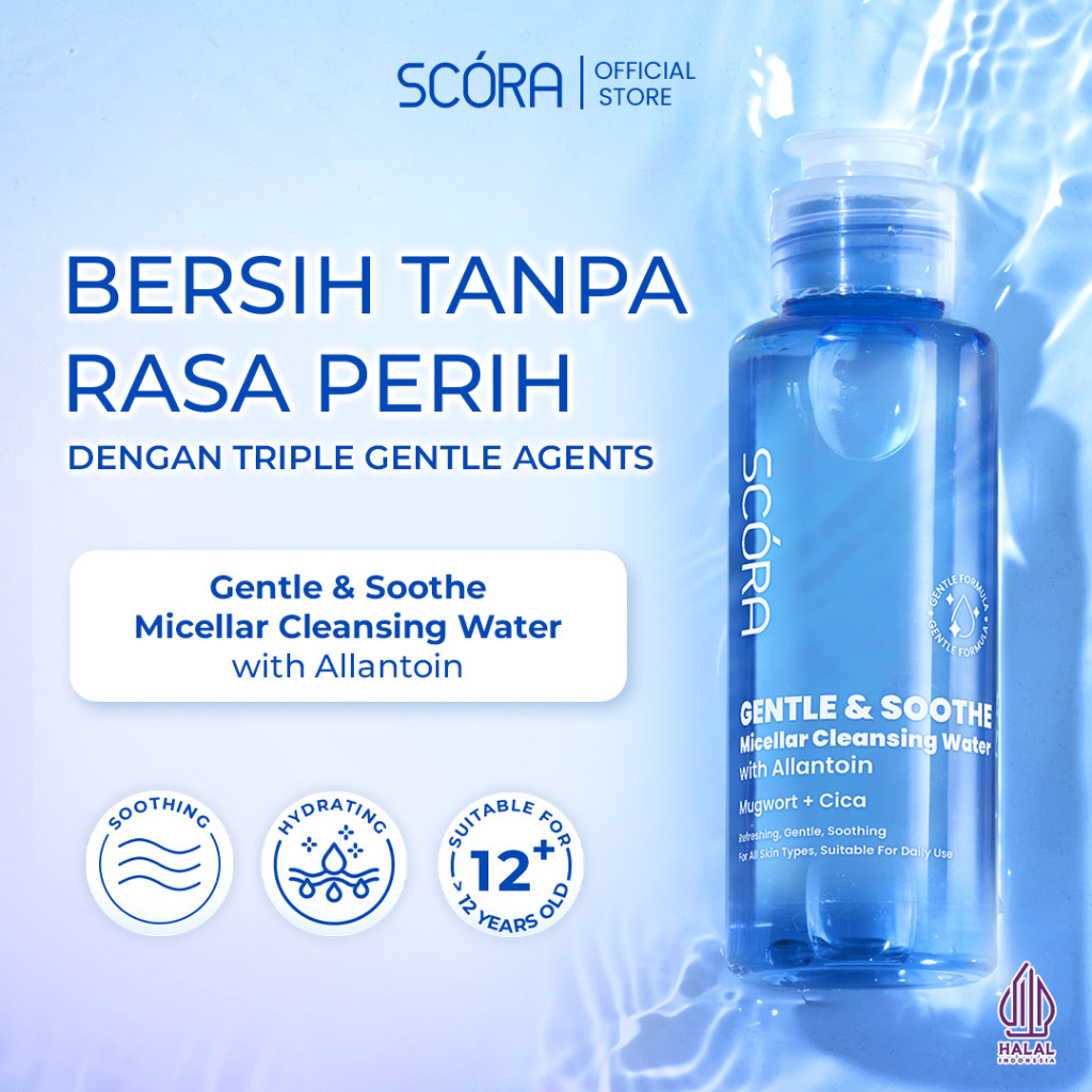 scora gentle and soothe micellar cleansing water 100 ml scora gentle and soothe micellar cleansing water 100 ml