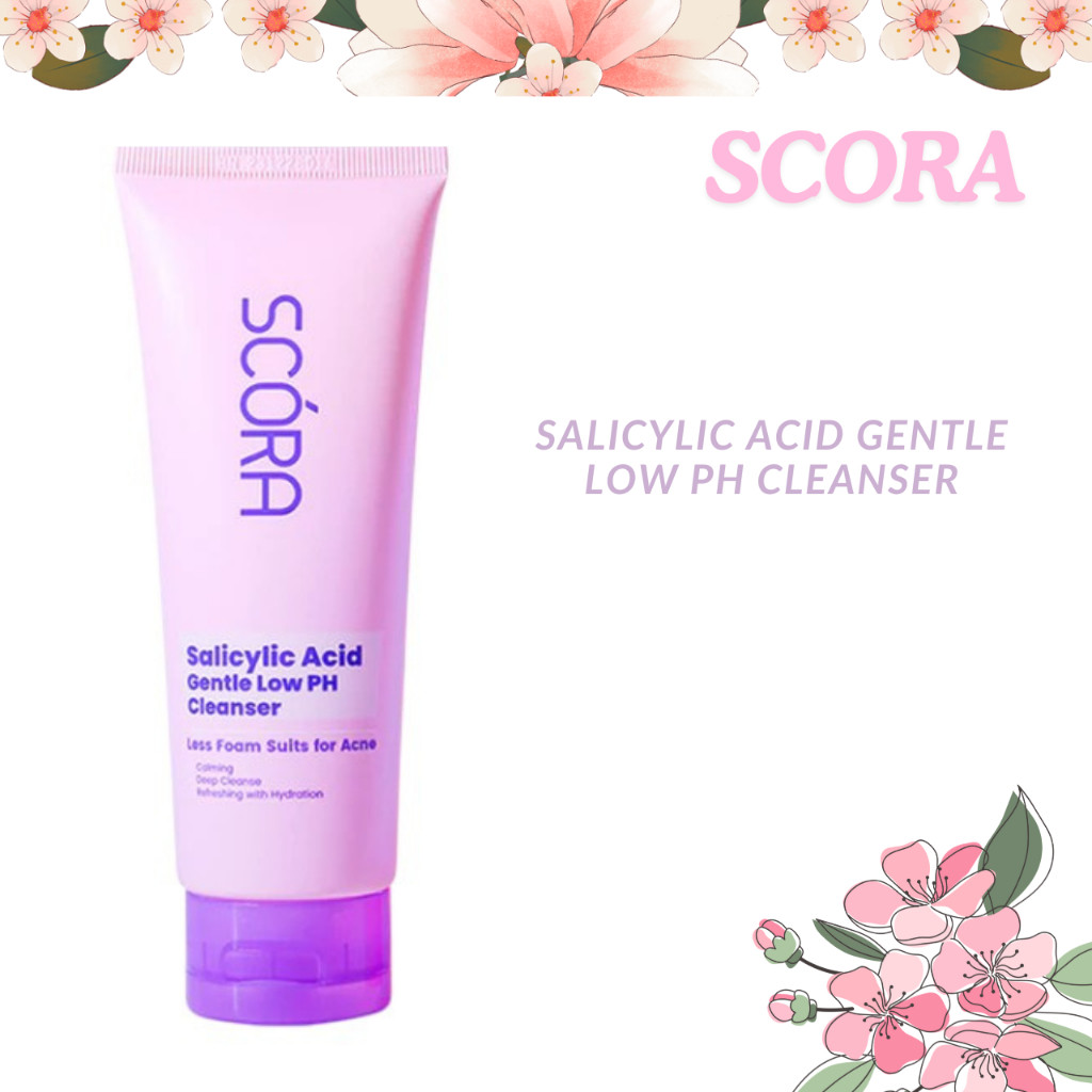 scora salicylic acid gentle low ph cleanser 100ml/pembersih wajah scora salicylic acid gentle low ph cleanser 100ml/pembersih wajah