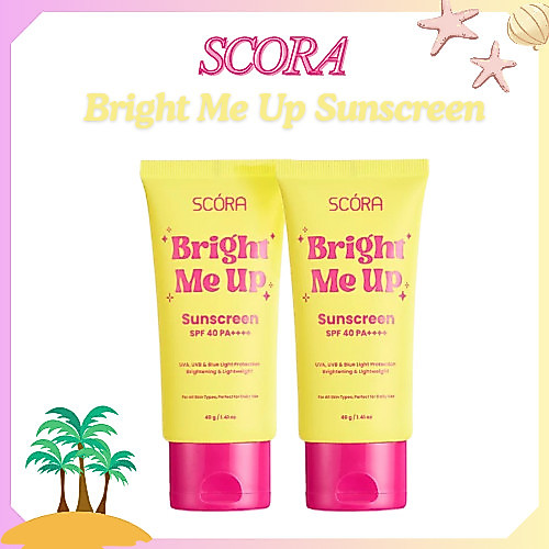 scora bright me up sunscreen spf 40 pa++++/tabir surya scora bright me up sunscreen spf 40 pa++++/tabir surya