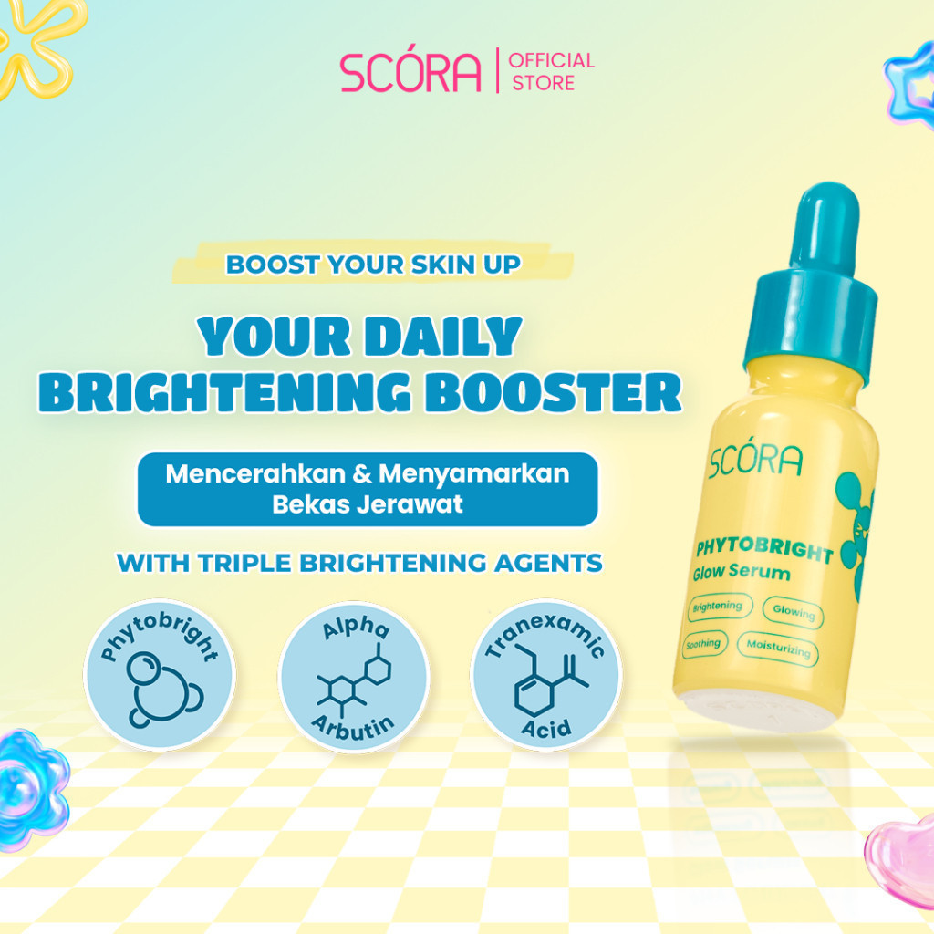 scora phytobright glow serum 20ml/serum wajah scora phytobright glow serum 20ml/serum wajah