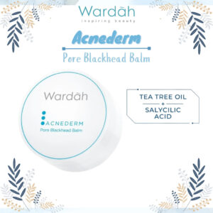 wardah acnederm pore blackhead balm with tea tree oil 20g/pembersih komedo