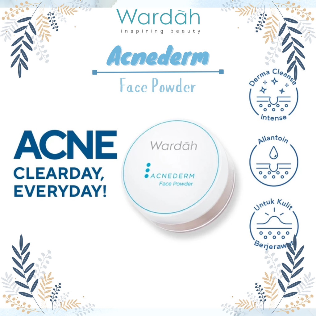 wardah acnederm face powder 20g/bedak tabur wardah acnederm face powder 20g/bedak tabur