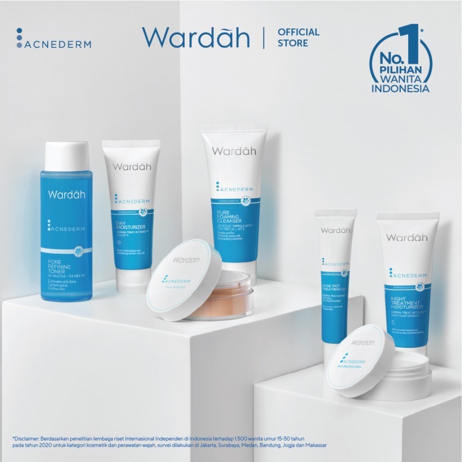 wardah acnederm face powder 20g/bedak tabur wardah acnederm face powder 20g/bedak tabur