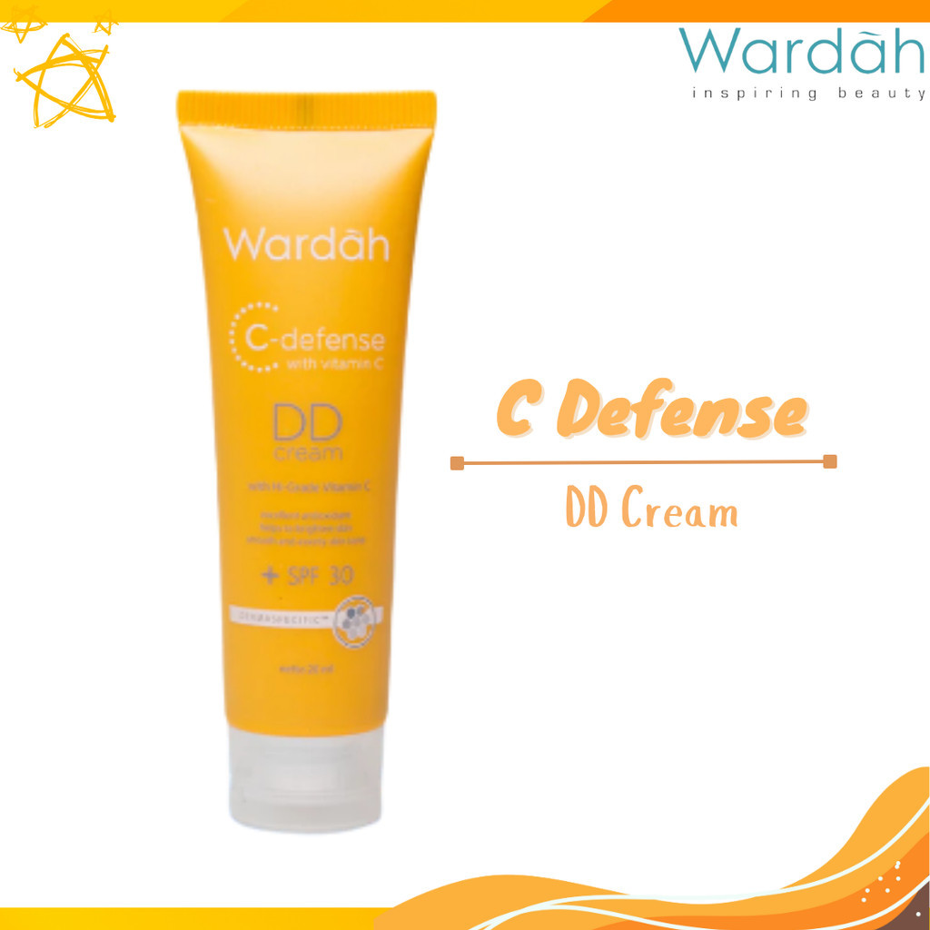 wardah c defense dd cream 20ml/alas bedak wardah c defense dd cream 20ml/alas bedak