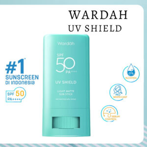 wardah uv shield light matte sun stick spf 50 pa+++ / sunscreen wajah