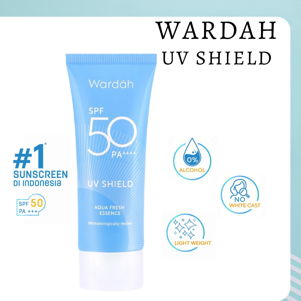 wardah uv shield aqua fresh essence spf 50 pa+++ wardah uv shield aqua fresh essence spf 50 pa+++