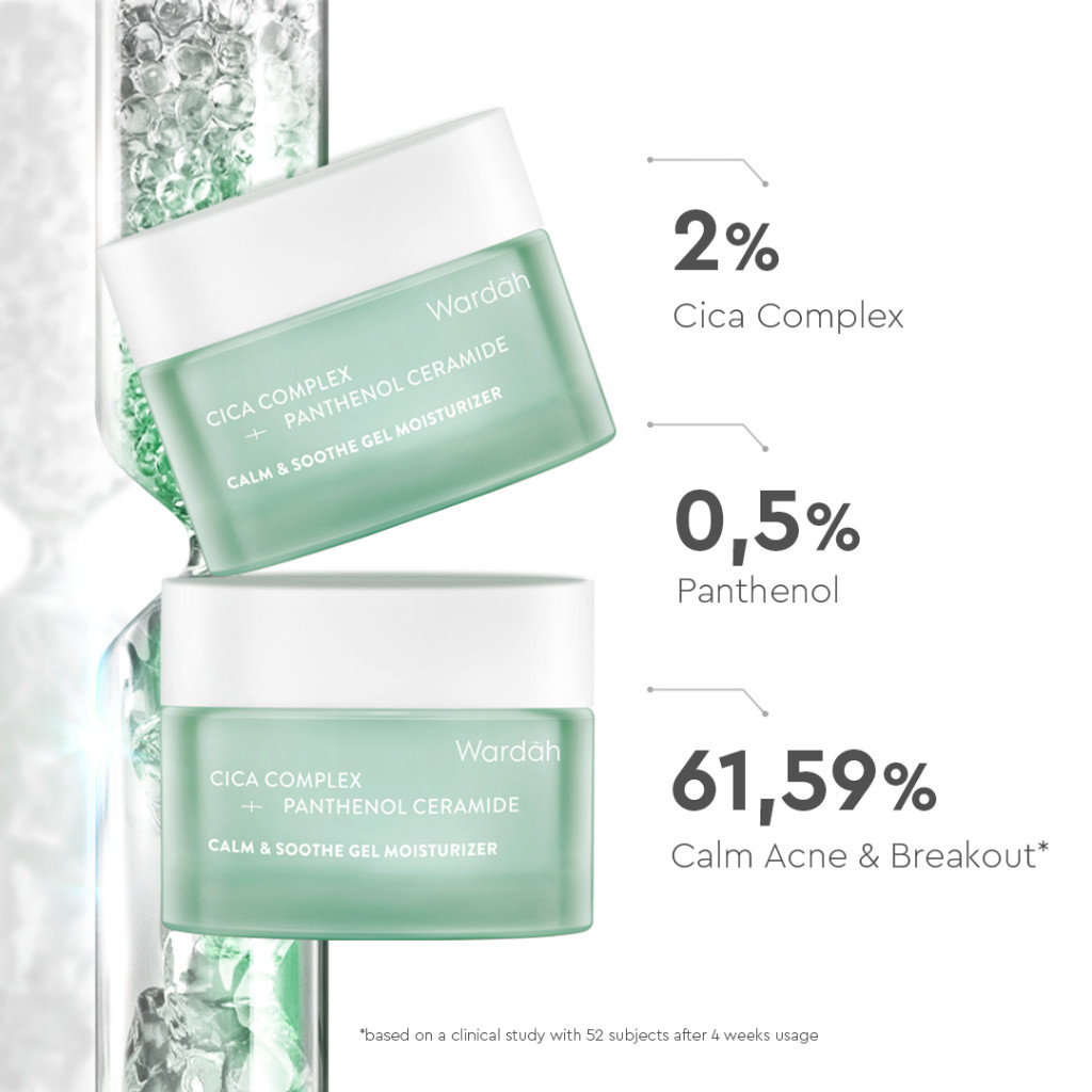 wardah calm and soothe gel moisturizer 30gr/pelembab wajah wardah calm and soothe gel moisturizer 30gr/pelembab wajah
