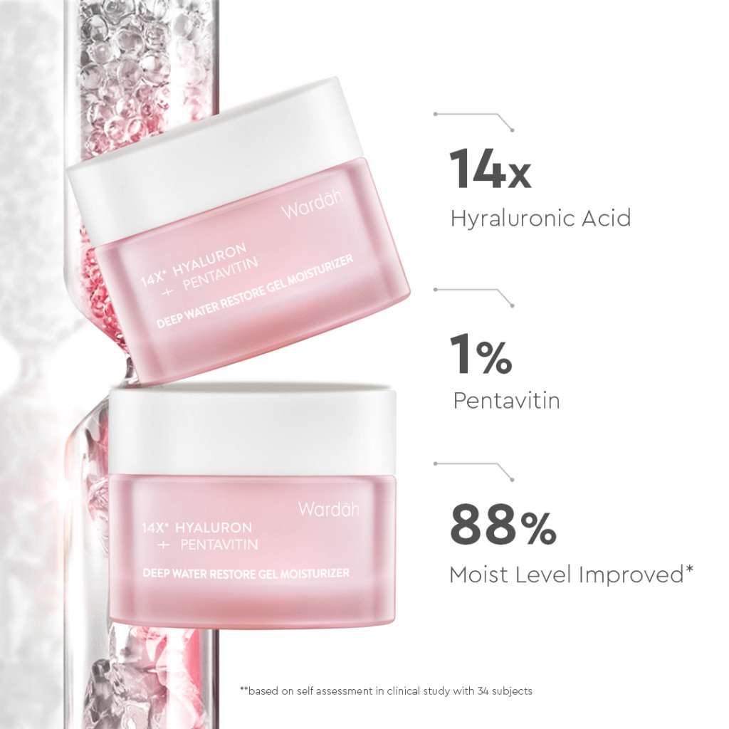 wardah deep water restore gel moisturizer 30gr/pelembab wajah wardah deep water restore gel moisturizer 30gr/pelembab wajah