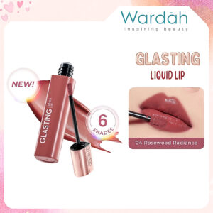 wardah glasting liquid lip 3.5g/hi pigmented glass color