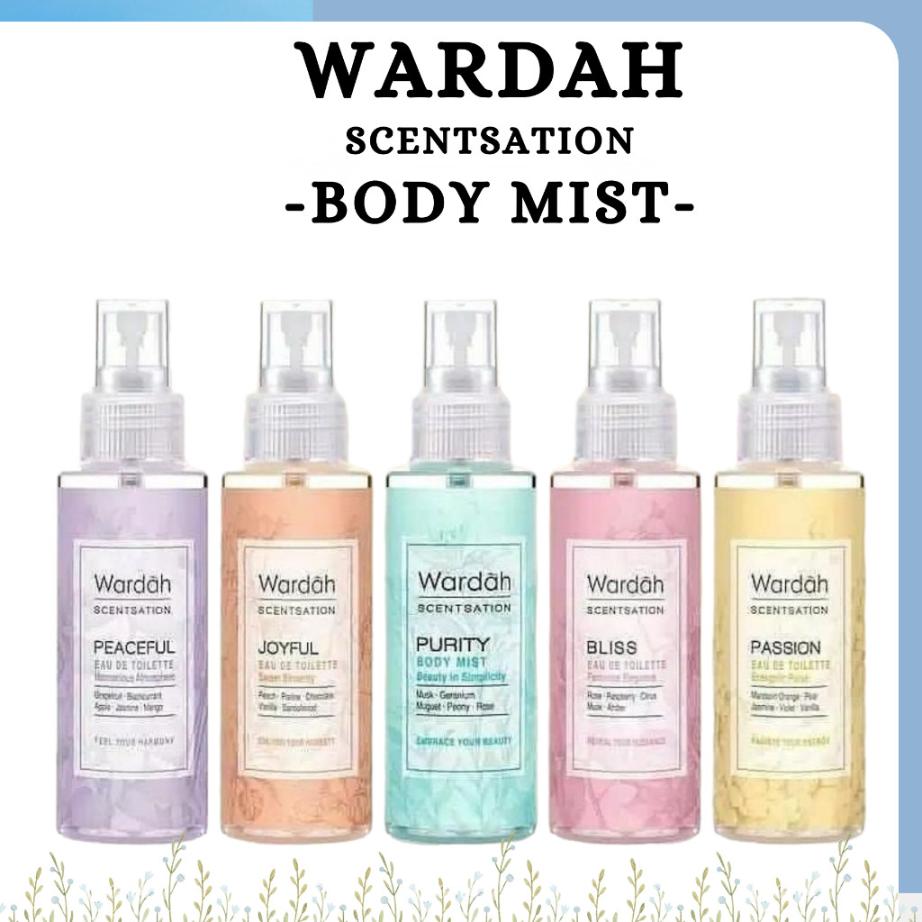 wardah scentsation body mist 100ml wardah scentsation body mist 100ml