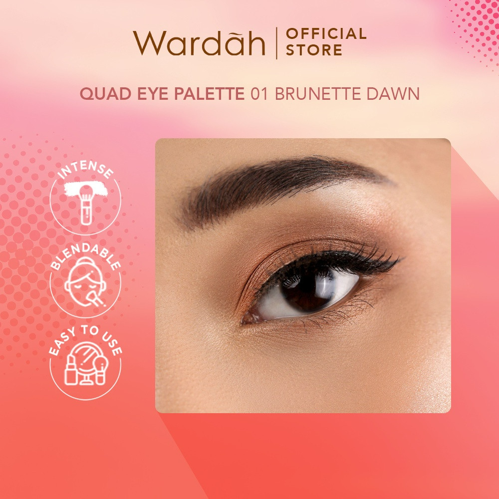 wardah colorfit quad eye palette eyeshadow 4in1 wardah colorfit quad eye palette eyeshadow 4in1
