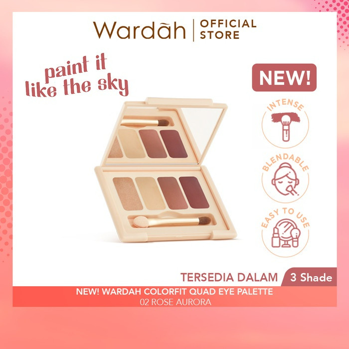 wardah colorfit quad eye palette eyeshadow 4in1 wardah colorfit quad eye palette eyeshadow 4in1