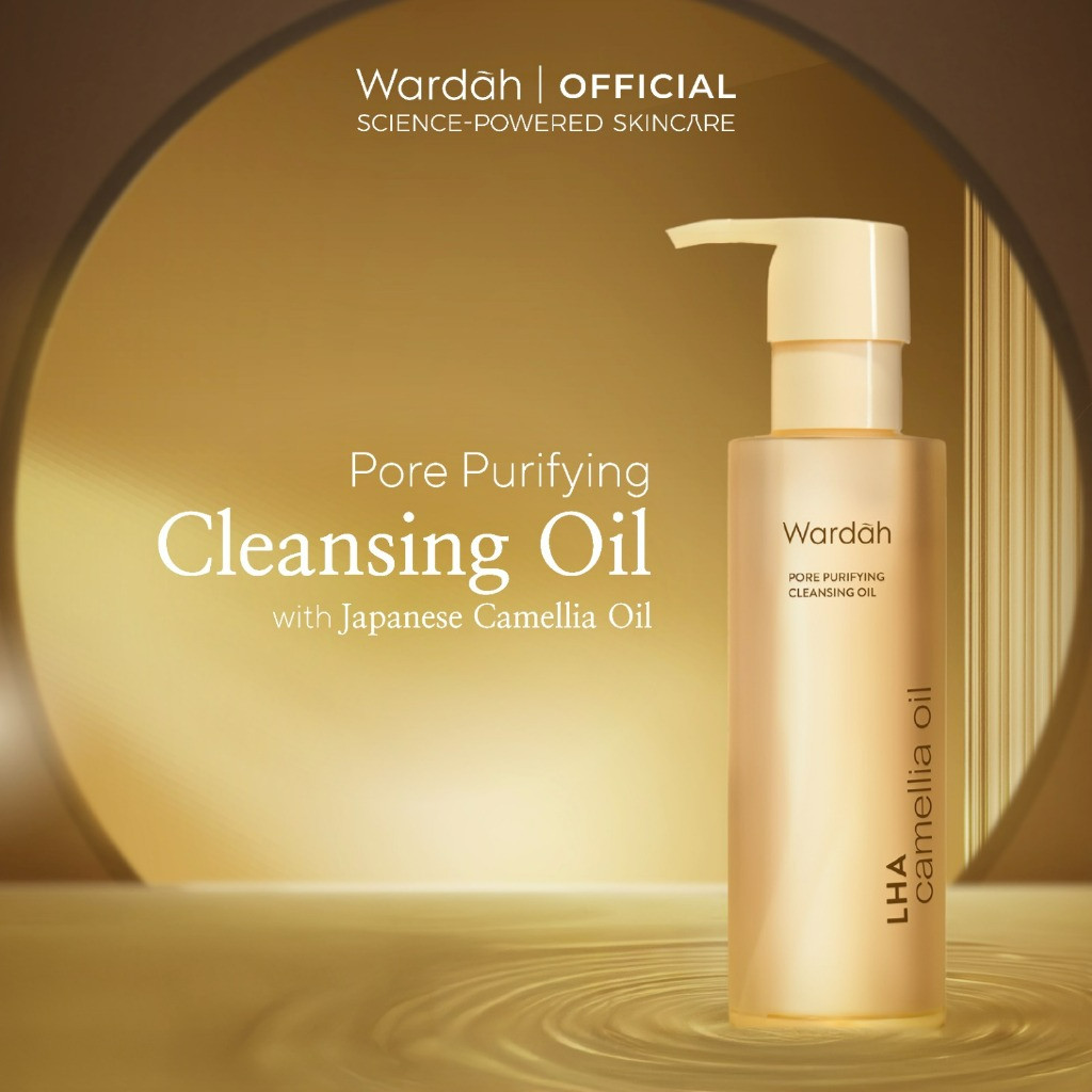 wardah cleansing oil lha camellia oil pore purifying 140ml/pembersih wajah wardah cleansing oil lha camellia oil pore purifying 140ml/pembersih wajah