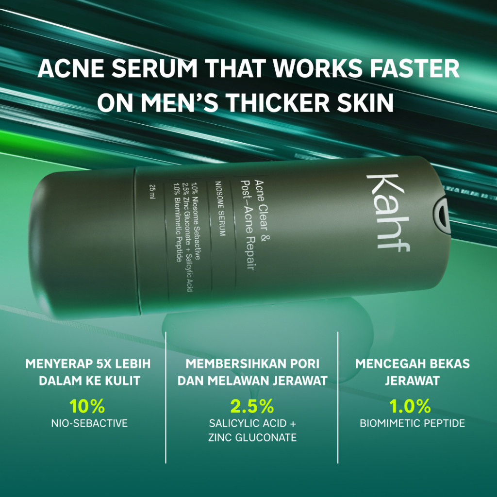 kahf acne clear and post acne repair niosome serum 25ml/serum wajah kahf acne clear and post acne repair niosome serum 25ml/serum wajah