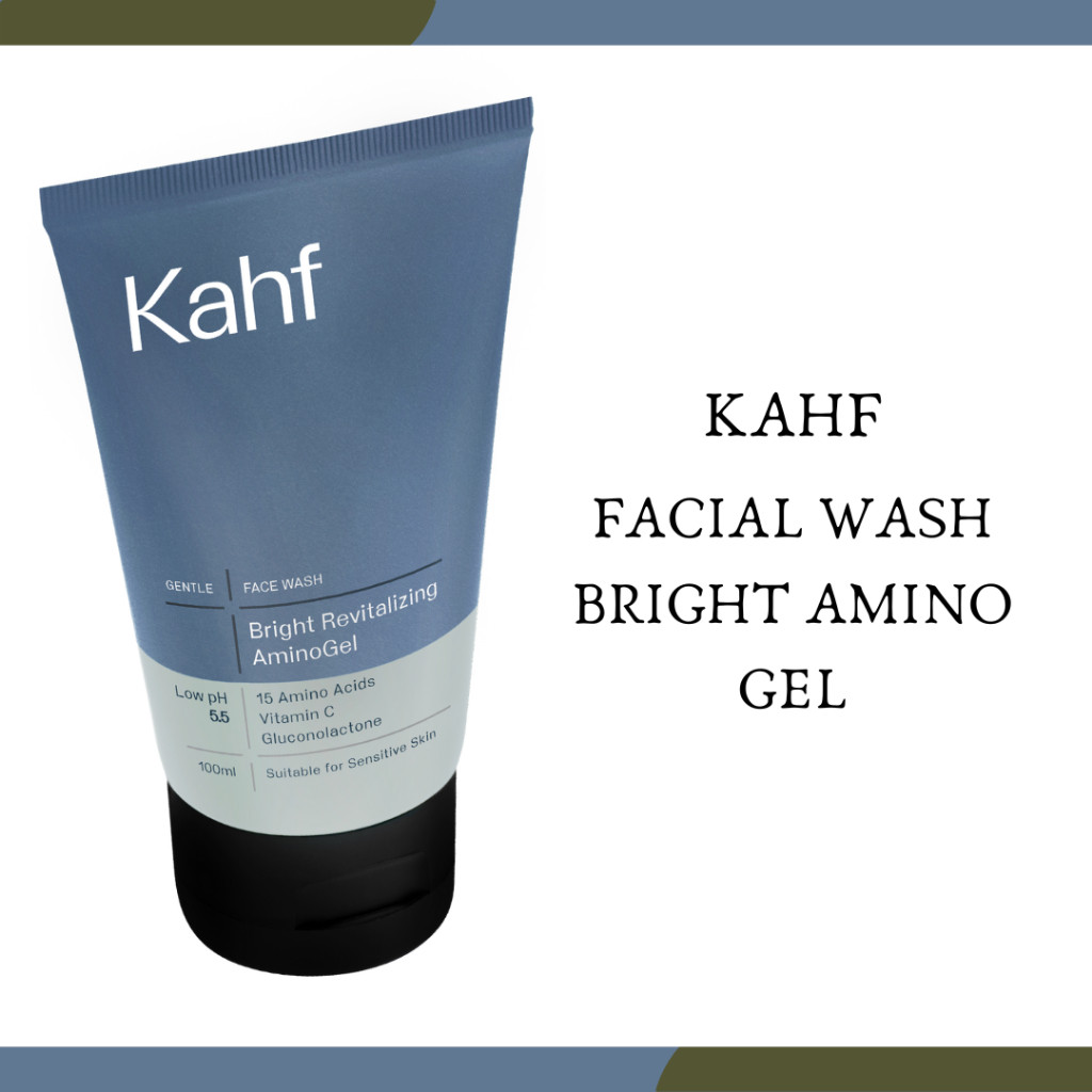 kahf bright revitalizing amino gel face wash 100ml/pembersih wajah kahf bright revitalizing amino gel face wash 100ml/pembersih wajah