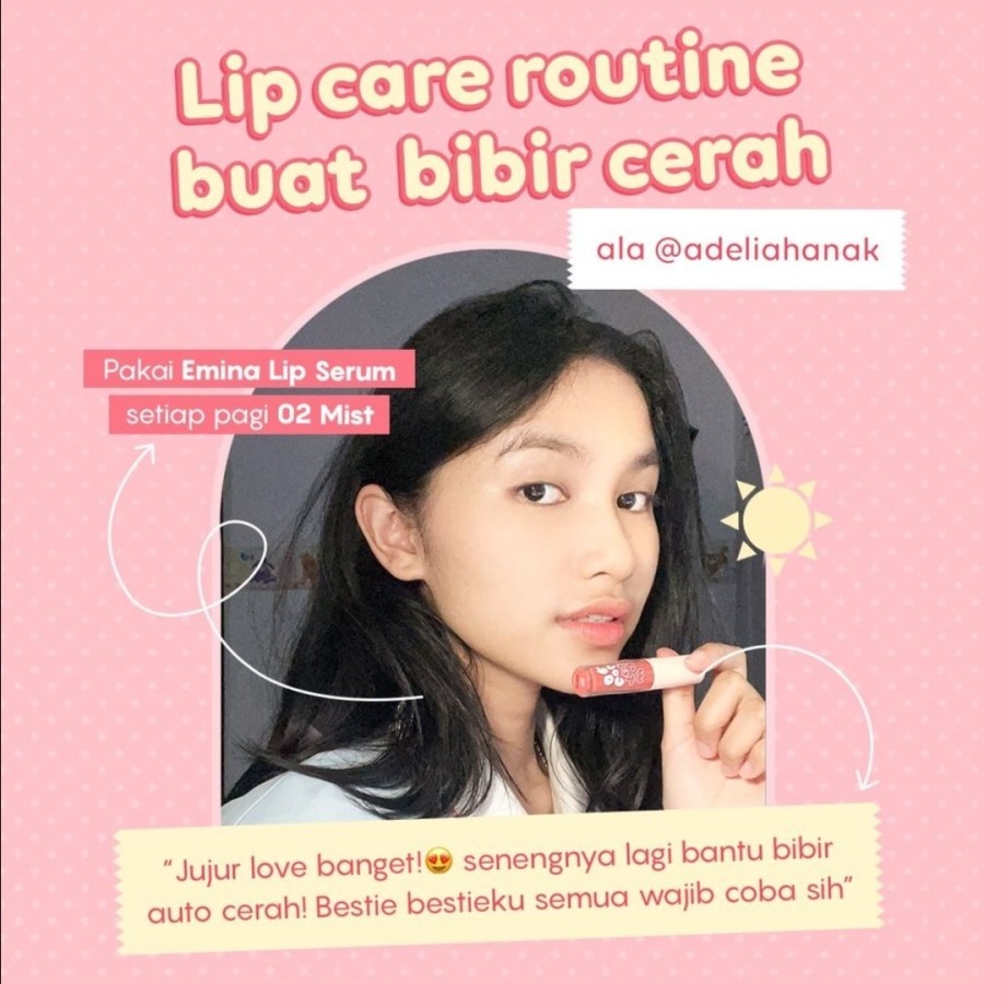 emina watercolor lip serum 2g / serum bibir emina watercolor lip serum 2g / serum bibir