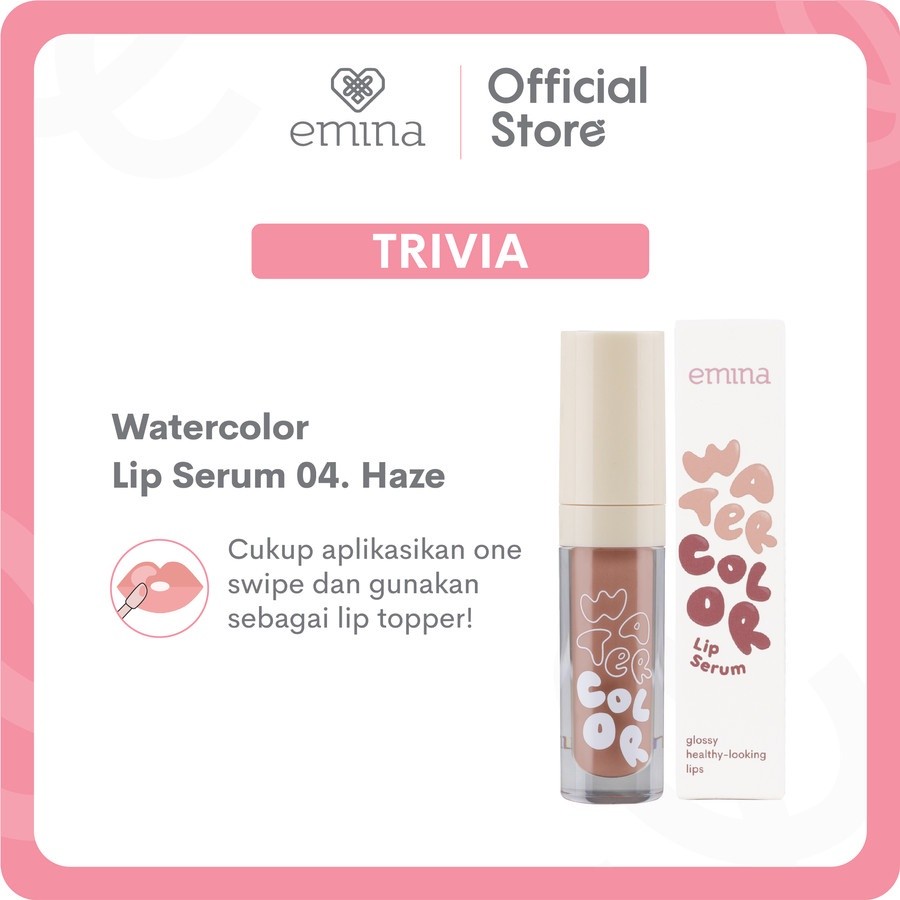 emina watercolor lip serum 2g / serum bibir emina watercolor lip serum 2g / serum bibir