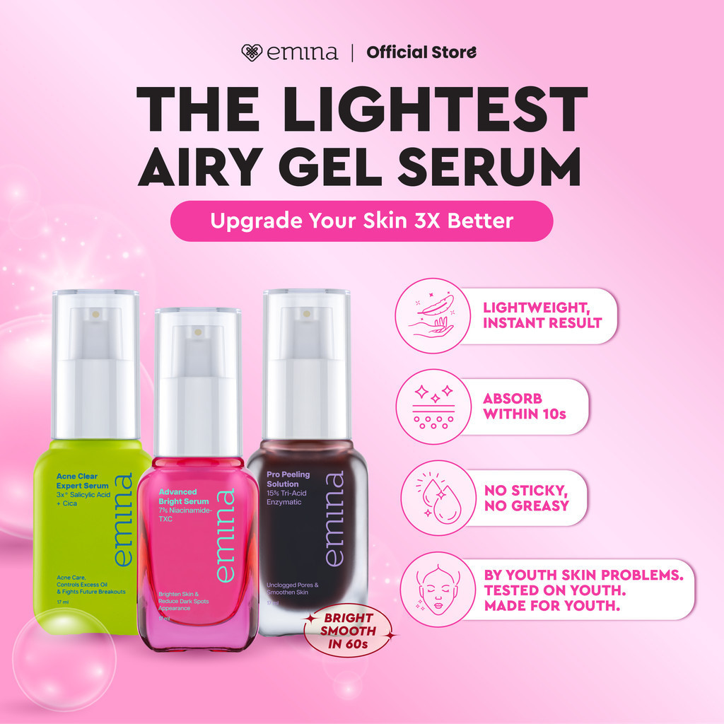 emina acne clear expert serum 17ml/serum wajah emina acne clear expert serum 17ml/serum wajah
