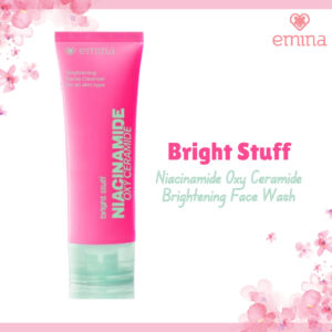 emina bright stuff niacinamide oxy ceramide brightening face wash 50ml and 100ml/pembersih wajah