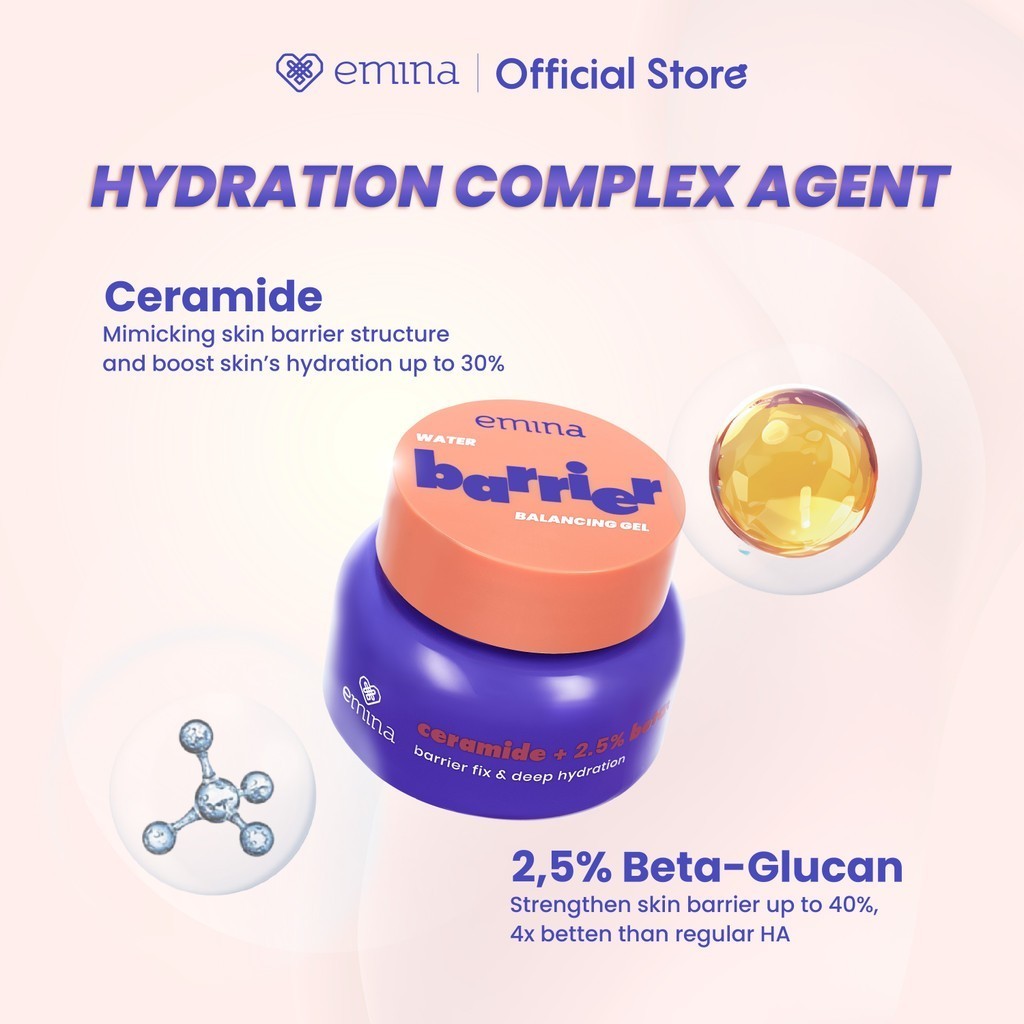 emina water gel moisturizer 30g/barrier balancing/bright glow/calming/pelembab wajah emina water gel moisturizer 30g/barrier balancing/bright glow/calming/pelembab wajah