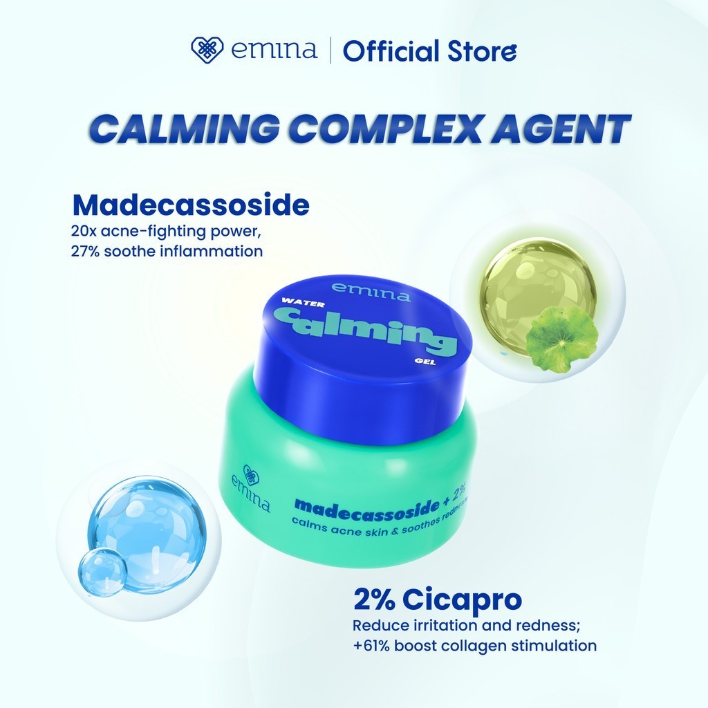 emina water gel moisturizer 30g/barrier balancing/bright glow/calming/pelembab wajah emina water gel moisturizer 30g/barrier balancing/bright glow/calming/pelembab wajah