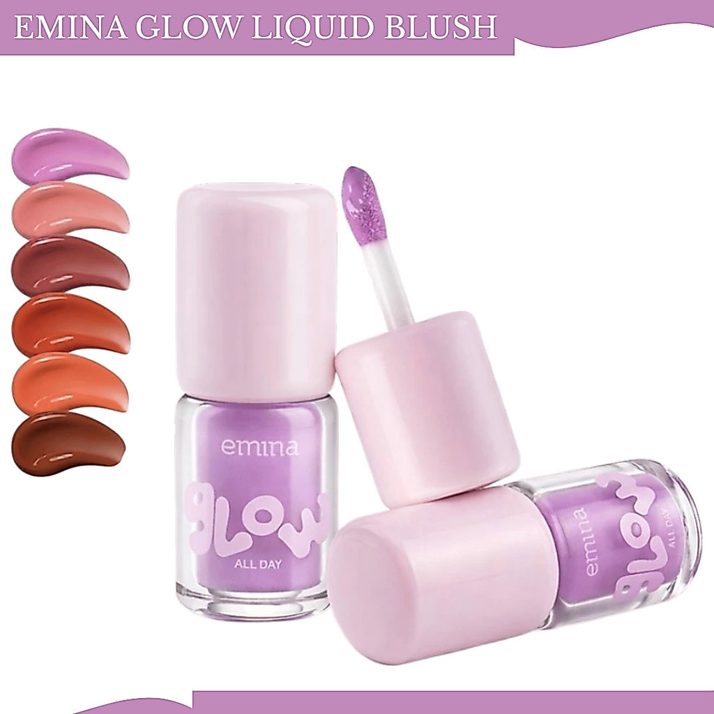 emina glow all day liquid blush 2.5g/blush on cair emina glow all day liquid blush 2.5g/blush on cair