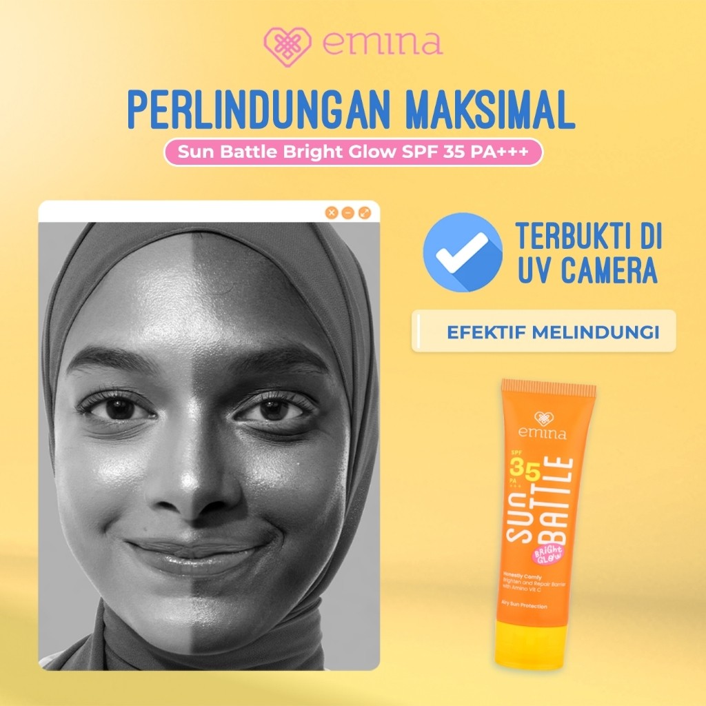 emina sun battle bright glow spf 35 pa+++/tabir surya emina sun battle bright glow spf 35 pa+++/tabir surya